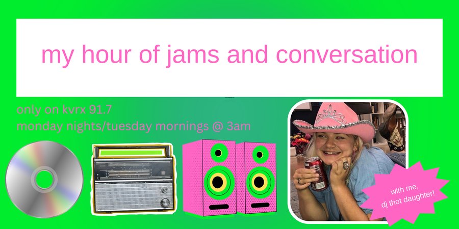 my hour of jams and conversation banner