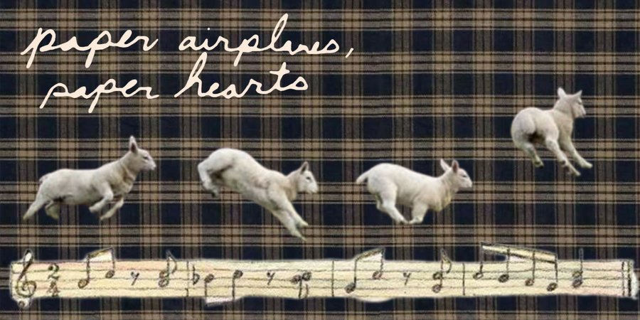 PAPER AIRPLANES, PAPER HEARTS banner