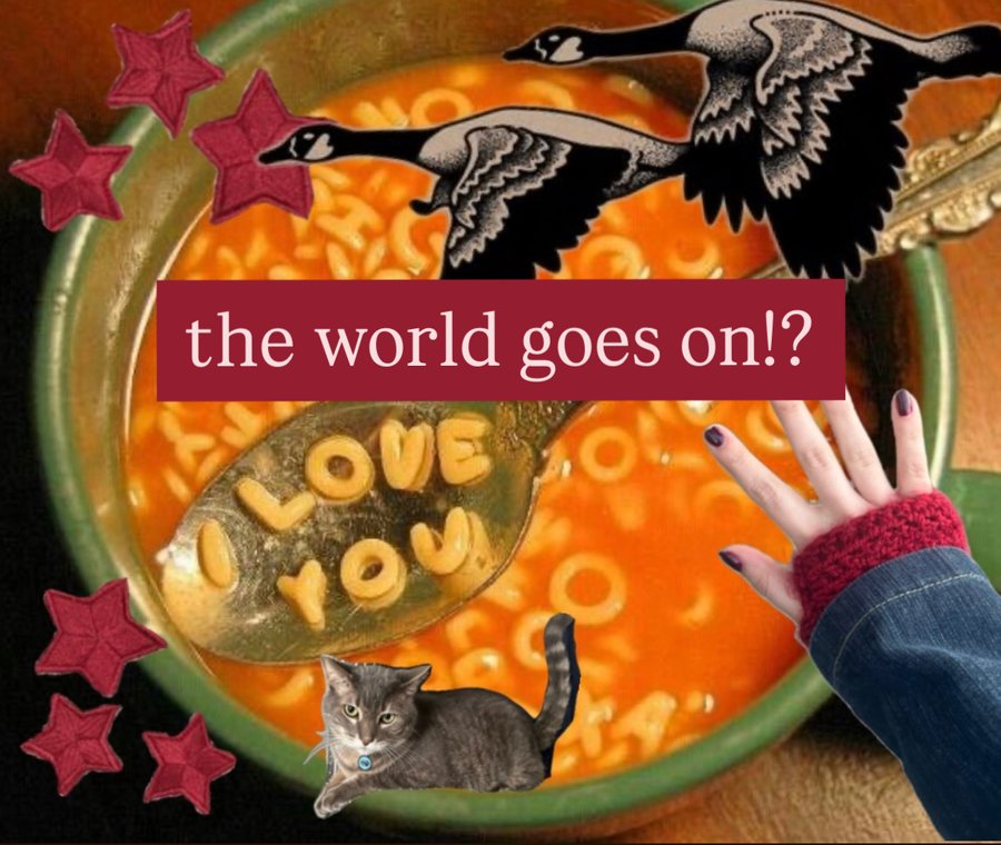 the world goes on!? banner