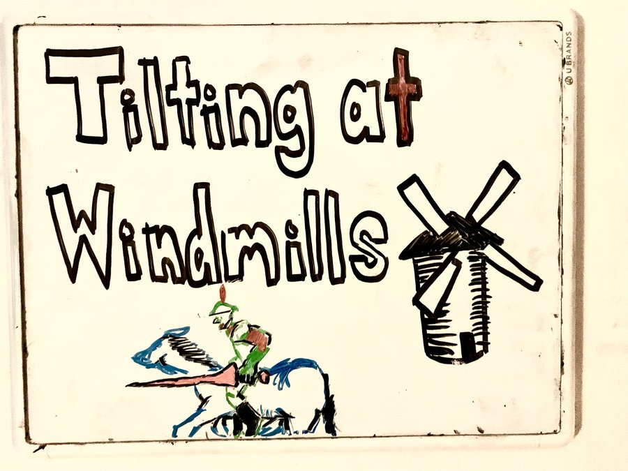 Tilting at Windmills banner
